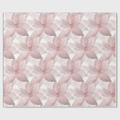 Floral White Bridal Graduatio Birthday 16th White Cadeaupapier (Vlak)