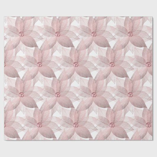 Floral White Bridal Graduatio Birthday 16th White Cadeaupapier (Vlak)