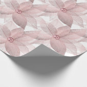 Floral White Bridal Graduatio Birthday 16th White Cadeaupapier (Hoek)