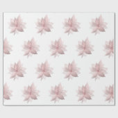 Floral White Bridal Graduatio Birthday 16th White Cadeaupapier (Vlak)