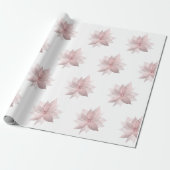 Floral White Bridal Graduatio Birthday 16th White Cadeaupapier (Uitgerold)