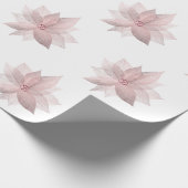 Floral White Bridal Graduatio Birthday 16th White Cadeaupapier (Hoek)