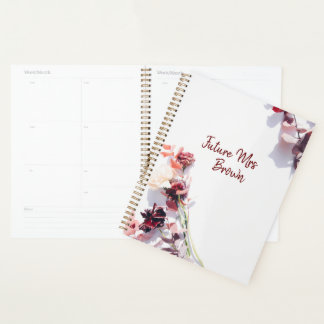 Floral white bruiloft Planner