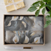 Floral White Calla Lily Tissuepapier (Geschenk)