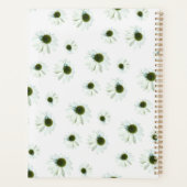 Floral White Cream Echinacea Pattern 2026 Planner (Achterkant)