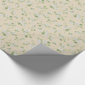 Floral White Daisies , Frans land Cream Cadeaupapier (Hoek)