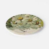 Floral White Daisy Flowers Wedding Papieren Bordje (Gekanteld)