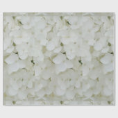 Floral White Elegant Blossom Cadeaupapier (Vlak)