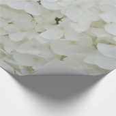 Floral White Elegant Blossom Cadeaupapier (Hoek)