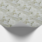 Floral White Elegant Blossom Cadeaupapier (Hoek)