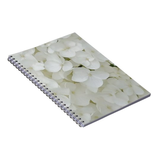 Floral White Elegant Blossom Notitieboek (Rechterzijde)