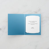 Floral White en Paars Daisy Mason Jar cards Bedankkaart (Binnen)