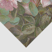 Floral White en roze rozenpapier Tissuepapier (Detail)