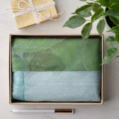 Floral White Hydrangea Blue Butterfly Art Tissuepapier (Geschenk)