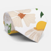 Floral White Natuur Design Stropdas (Opgerold)