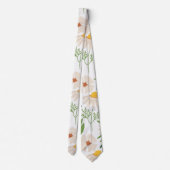 Floral White Natuur Design Stropdas (Achterkant)