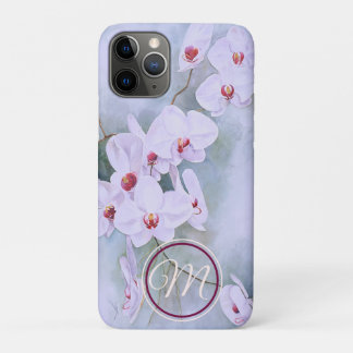 Floral White Orchids Ruby Throated Waterverf Case-Mate iPhone Case