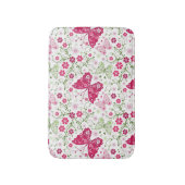 Floral White Pattern Badmat (Voorkant Verticaal)