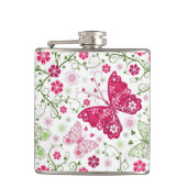 Floral White Pattern Heupfles (Voorkant)
