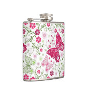 Floral White Pattern Heupfles (Rechts)