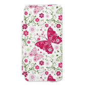 Floral White Pattern Incipio iPhone Portemonnee Hoesje (Voorkant Agenda)