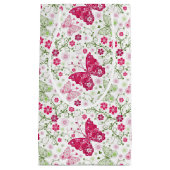 Floral White Pattern Klein Cadeauzakje (Voorkant)