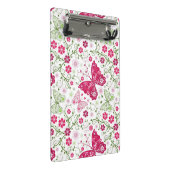 Floral White Pattern Mini Klembord (Schuin)