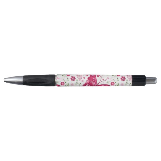 Floral White Pattern Pen (Voorkant)