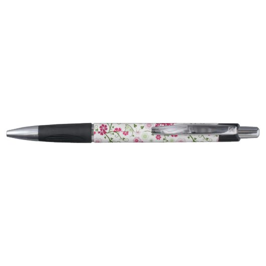 Floral White Pattern Pen (Achterkant)