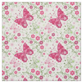 Floral White Pattern Stof (Swatch)