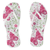 Floral White Pattern Teenslippers (Voetbed)