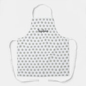 Floral White Pattern Weddenschap Bridesmaid Flower Schort (Voorkant)