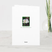 Floral/White Peony/Dankuwel Kaart (Achterkant)