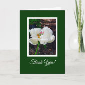 Floral/White Peony/Dankuwel Kaart (Voorkant)