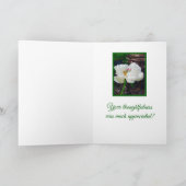 Floral/White Peony/Dankuwel Kaart (Binnen)