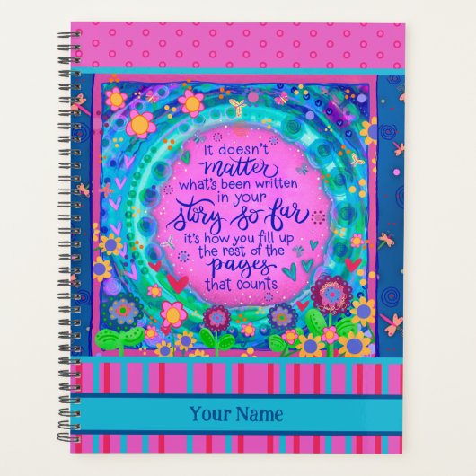  Floral White Vrolijke Inspirivity Artwork Planner (Voorkant)