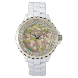 Floral White Watch (Beauty) Horloge