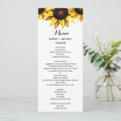 Floral White Yellow Kaart (Staand voorkant)