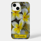 Floral White Yellow Plumeria Case-Mate iPhone Case (Achterkant)