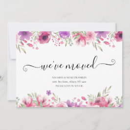 Floral wij hebben het Manuscript Nieuwe Adres van 