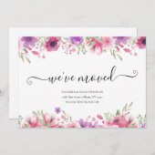 Floral wij hebben het Manuscript Nieuwe Adres van  (Voorkant / Achterkant)