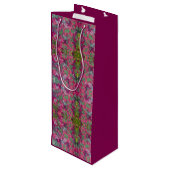 Floral Wijn Cadeautas (Achterkant Gekanteld)