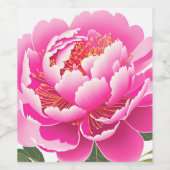 Floral Wijn Etiket (Enkel label)