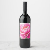 Floral Wijn Etiket (Voorkant)