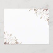 Floral wil dat de Snel een kaart wordt van mevrouw (Achterkant)