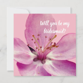 Floral Wil je mijn bruidsmeisje kaart zijn?