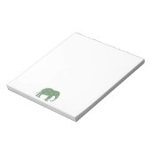 Floral Wild Elephant Notitieblok (Linkerzijde)