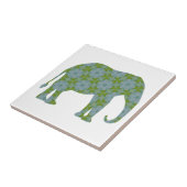 Floral Wild Elephant Tegeltje (Zijkant)