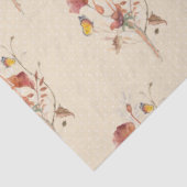 Floral Wilde Herfst Butterfly Ivory Decoupage Tissuepapier (Detail)