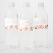 Floral Wilde Vrijgezellenfeest Water Fles Label Waterfles Etiket (Flessen)